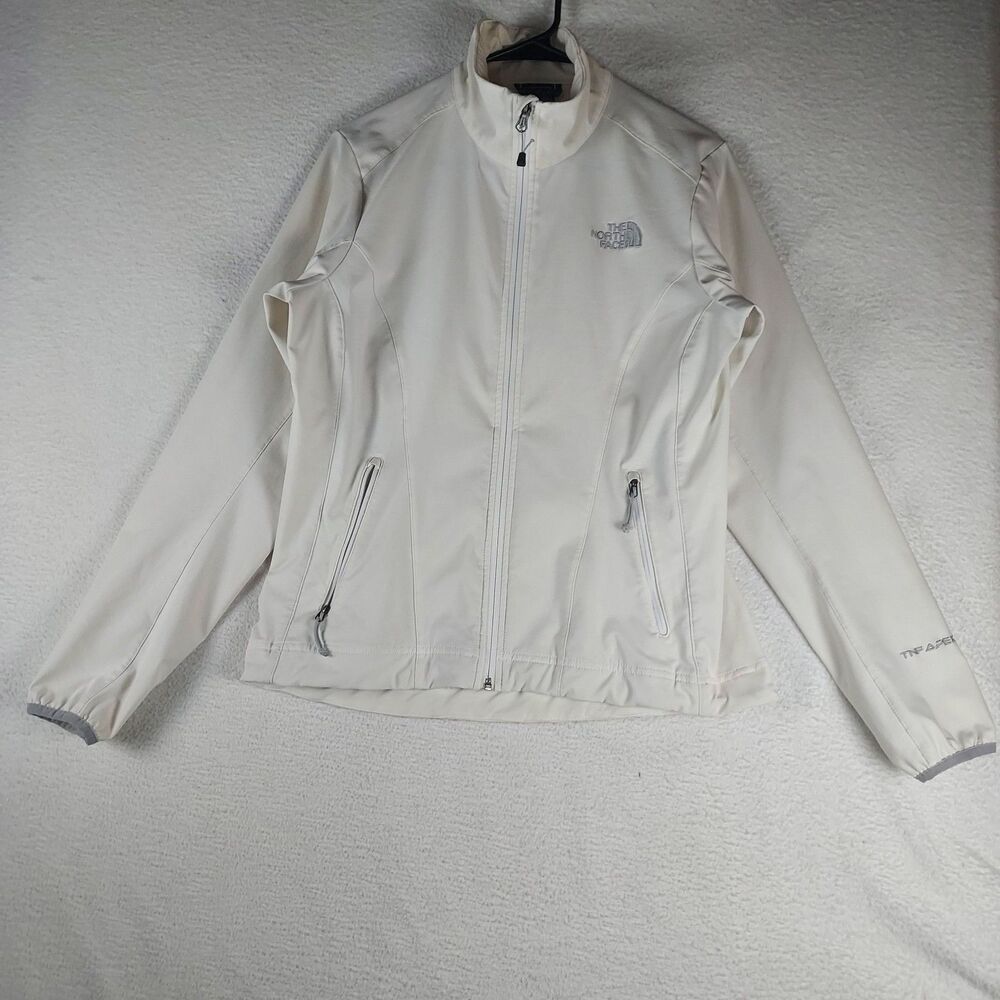 The North Face Apex Bionic Womens M Softshell Jacket Cream Full Zip